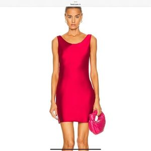 Norma Kamali Maria red mini dress New With Tags